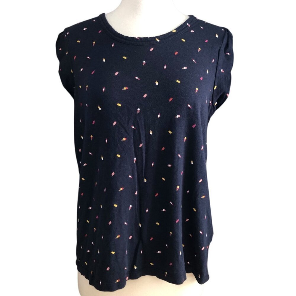 Banana Republic Ice Cream Popsicles Malibu Cuff Sleeve T Shirt